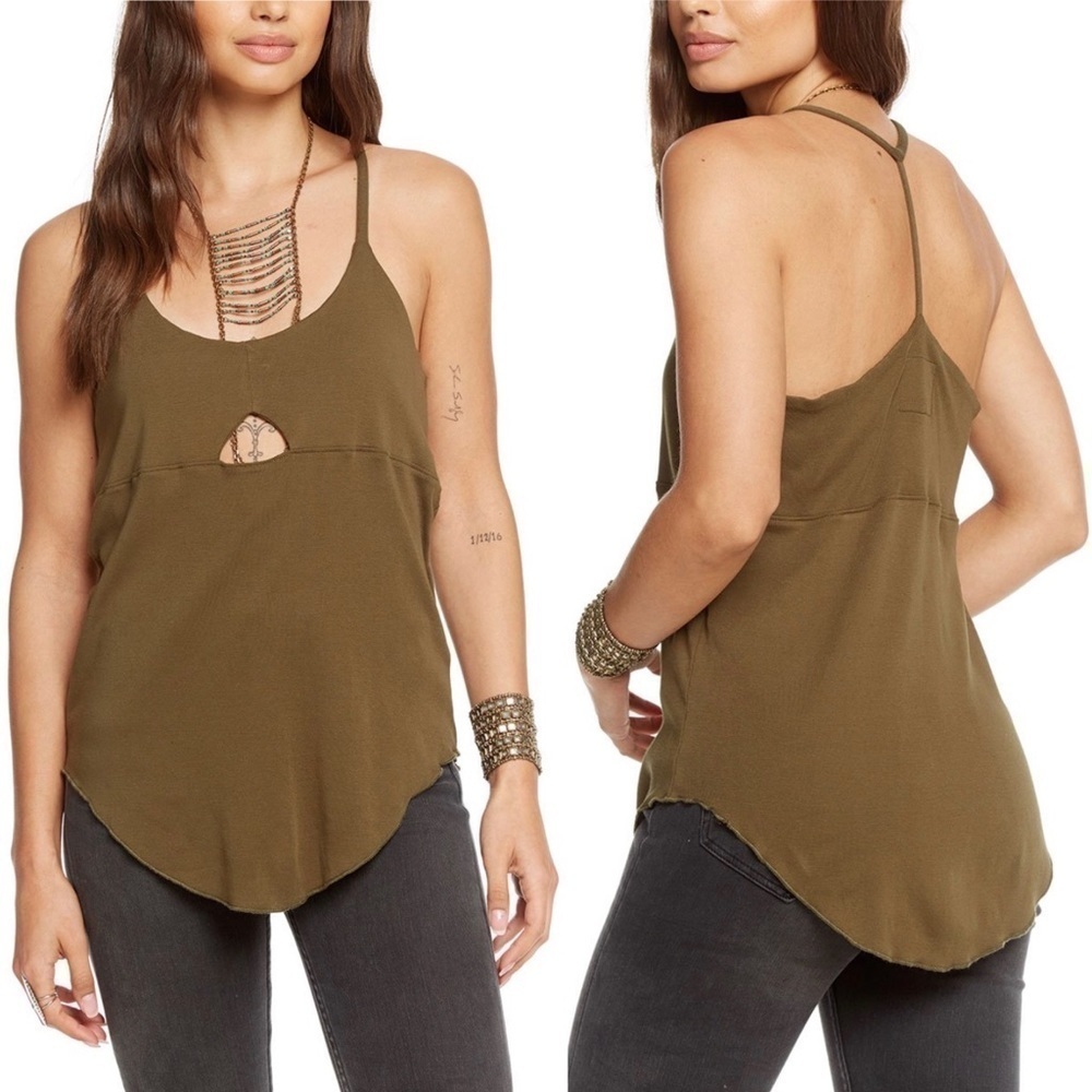 Chaser Baby Rib Spaghetti Back Vented Oliv…